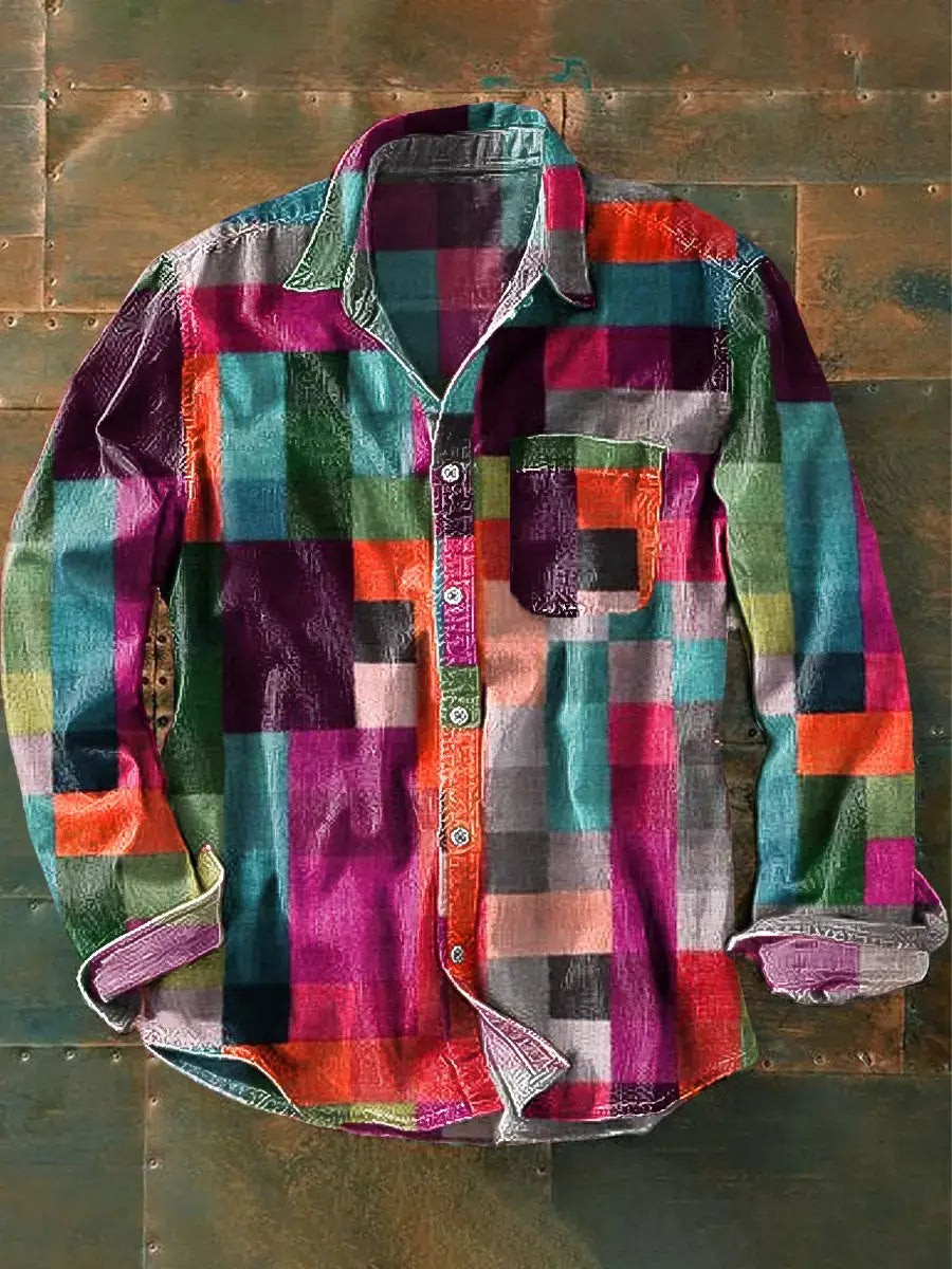 Zach | Casual Multi Tone Shirt