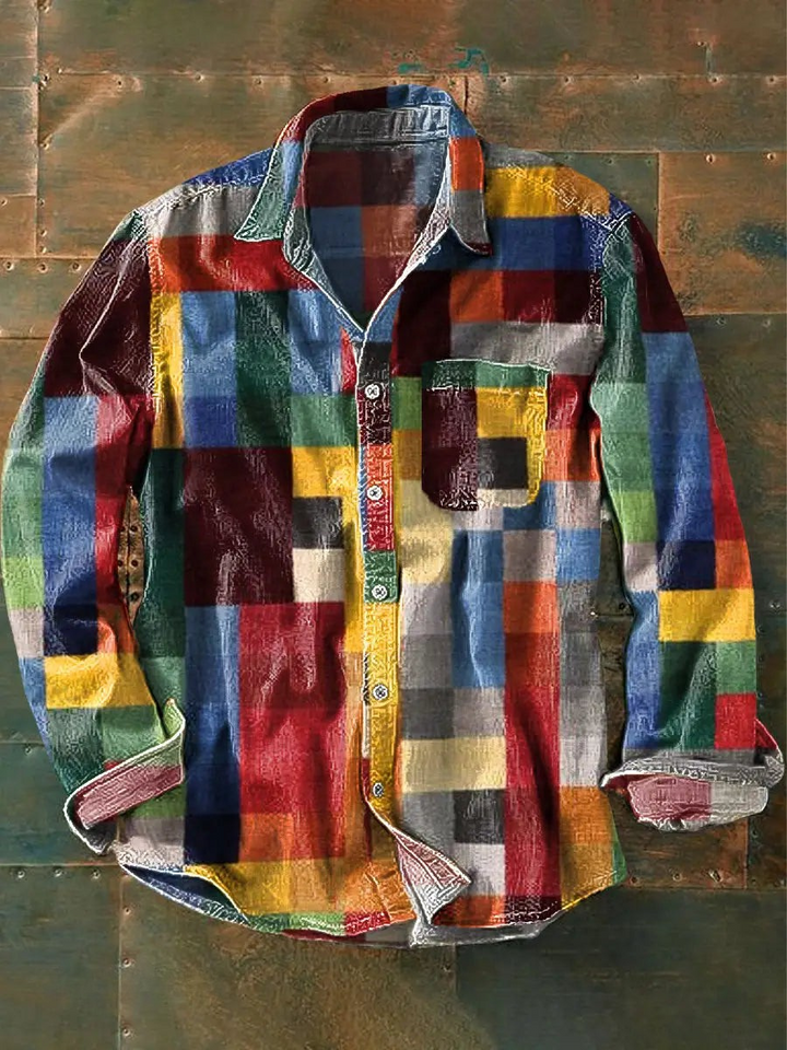 Zach | Casual Multi Tone Shirt